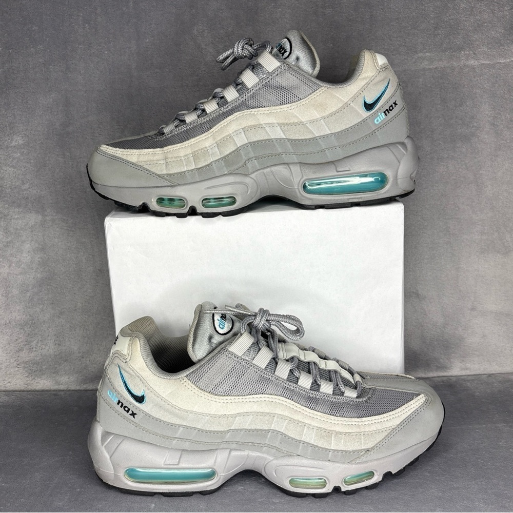 Nike Air Max 95 Gray Teal Men’s Size 8 Sneakers CV1635-001